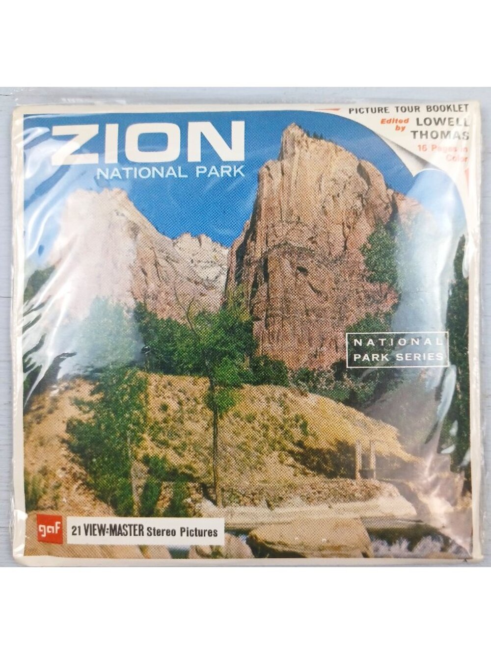 Vintage View Master GAF Zion National Park 3 Reel Set + Booklet USA A3471-3